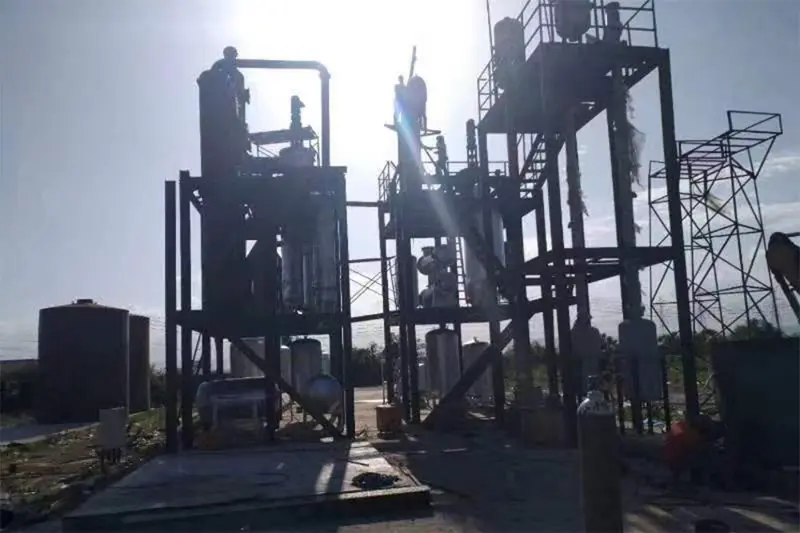 The cases of Pyrolysis Oil Refining Plant