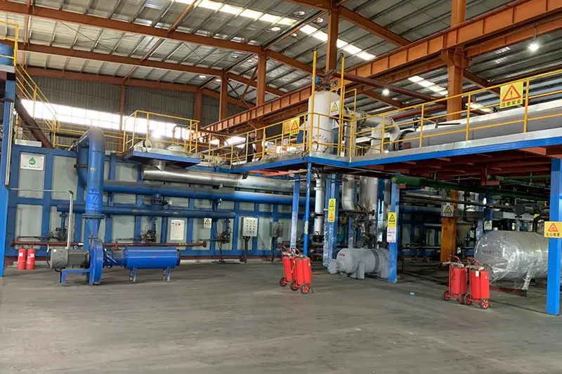 Industrial continuous waste tire pyrolysis plant