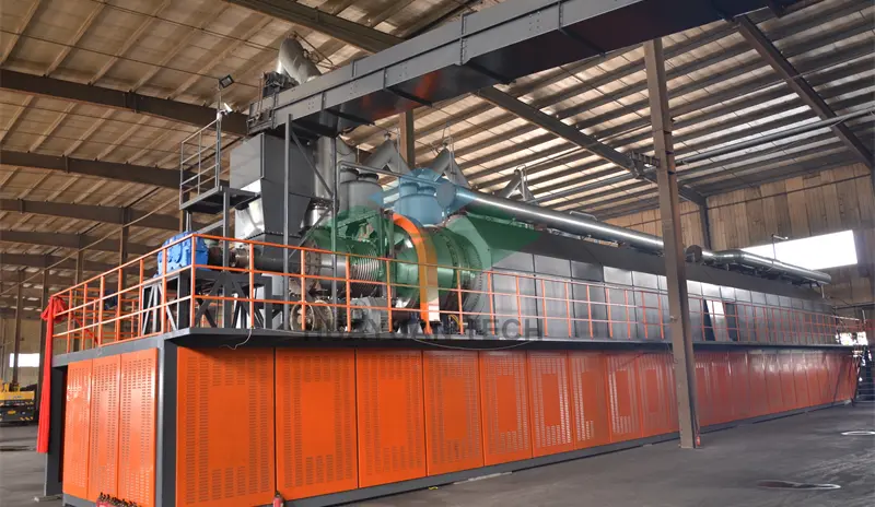 Continuous pyrolysis